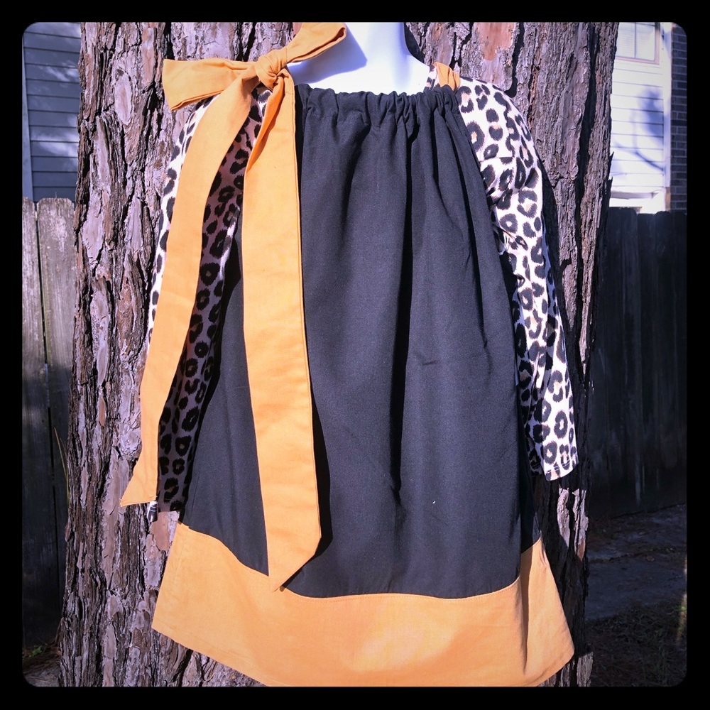 Black w/gold handmade dress. Shirt not available